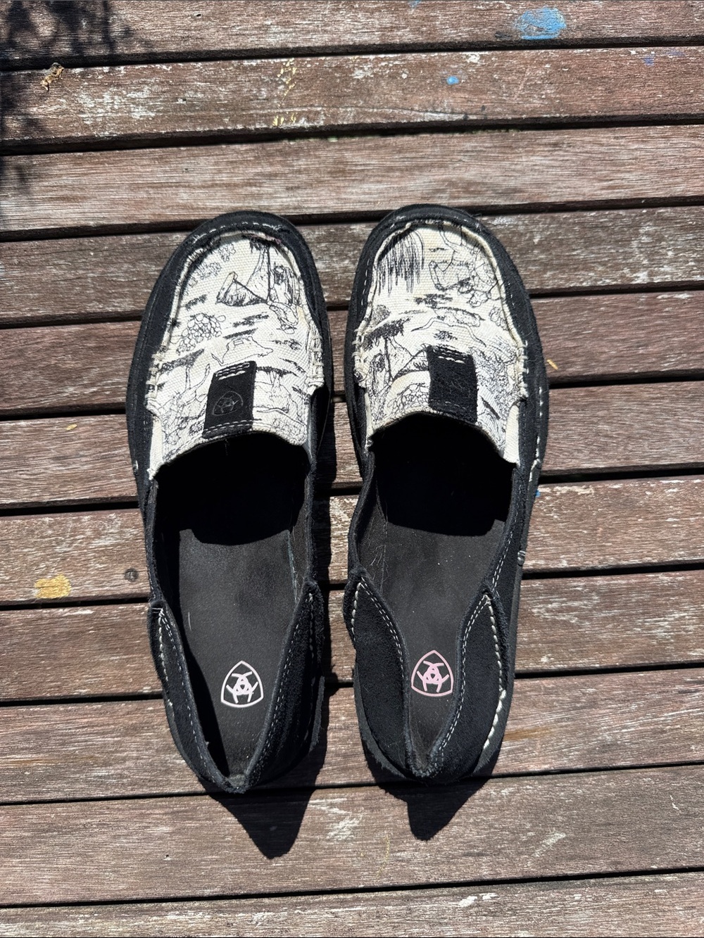 Ariat Cruiser Suede and Canvas Slip-On Shoes